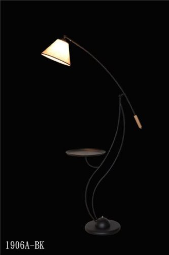 Торшер напольный (светильник) Мелодия Света абажур из ткани Е27 Белый картинка 